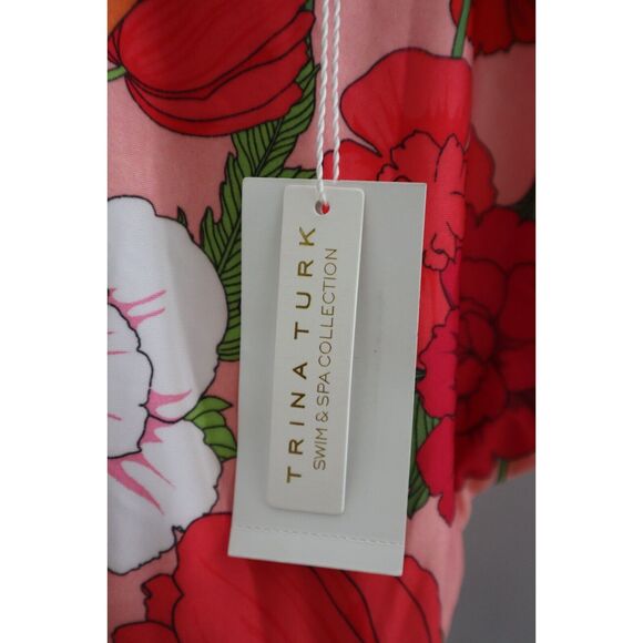 Trina Turk Women's Sz 12 Multi Sunny Bloom Underwire One Piece Swimsuit - Picture 4 of 12